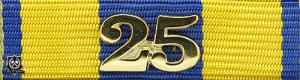 Släpspänne "Hemvärnets tjänstgöringsmedalj för 25 tjänsteår"