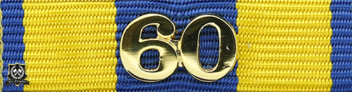 Släpspänne "Hemvärnets tjänstgöringsmedalj för 60 tjänsteår"