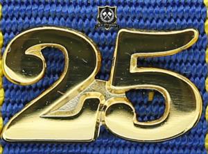 Siffra för 25 tjänsteår till hemvärnets tjänstgöringsmedalj