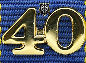 Siffra för 40 tjänsteår till hemvärnets tjänstgöringsmedalj