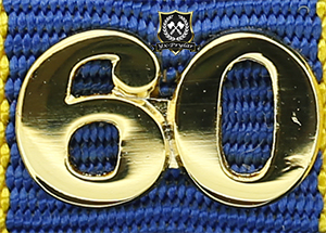 Siffra för 60 tjänsteår till hemvärnets tjänstgöringsmedalj