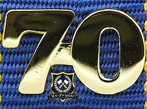 Siffra för 70 tjänsteår till hemvärnets tjänstgöringsmedalj