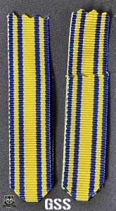 Miniatyrband till Försvarsmaktens tjänstgöringsmedalj