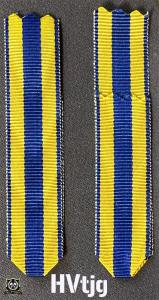 Miniatyrband till Hemvärnets tjänstgöringsmedalj