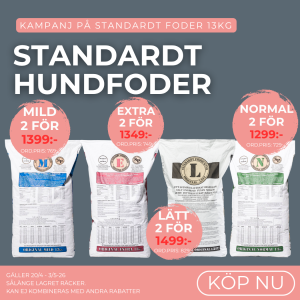 KAMPANJ Standardt EXTRA 13kg 2 för 1349:-