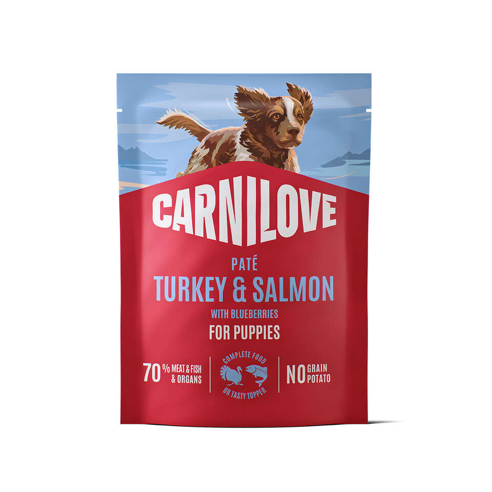 Carnilove Paté Turkey & Salmon with Blueberries for Puppies 300 g