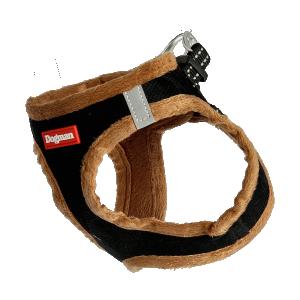 Dogman Air Step-in Plush Harness Black