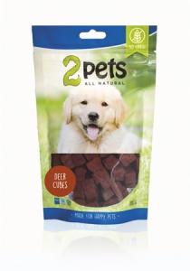 2pets Dogsnack Hjort MiniCubes - Flera storlekar
