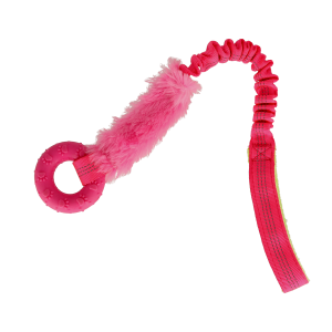 Kampleksak med päls och ring Rosa 50cm