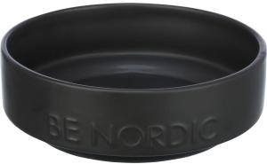 BE NORDIC skål, keramik/gummi Svart