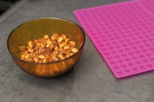 Bakform, hjärtan, silikon, 38 × 28 cm, rosa