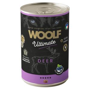WOOLF  Ultimate Canned Dogfood - Deer with Blueberries 400g