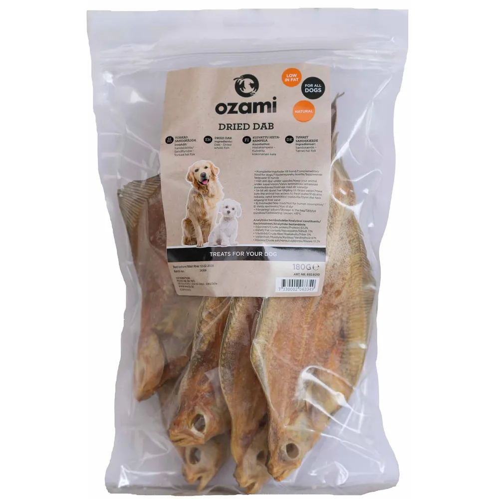 Ozami Hel torkad sandskädda 180g