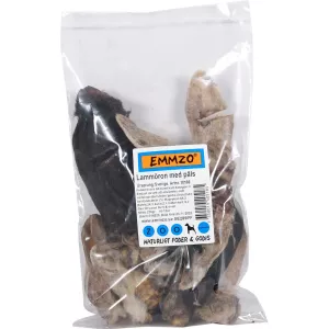 Emmzo Lammöron med päls 250g Svenska