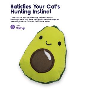 Petstages Kattleksak Lil' Avokado