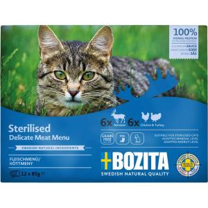 Bozita Feline I Sås Multibox Ren & Kycklig/Kalkon12x85g