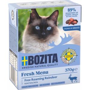 Bozita Feline Bitar I Sås Med Ren, 370gr Tetra Recart