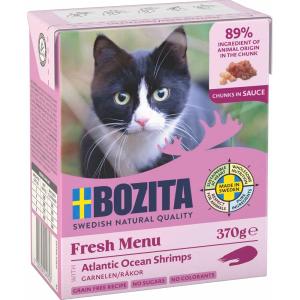 Bozita Feline Bitar I Sås Med Räkor, 370gr Tetra Recart