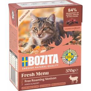 Bozita Feline Gelé, 370g Tetra Steriliserat Hjortkött