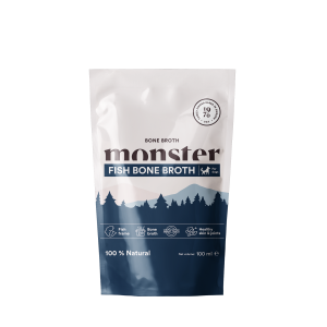Monster Dog Bone Broth Fish - Flera storlekar