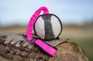 Joy of dog sport bungeesweetie xl ball wool pink-black *Förköp - få 10% rabatt