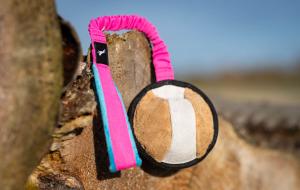 Joy of dog sport bungeesweetie xl ball wool pink-turquoise *Förköp - få 10% rabatt