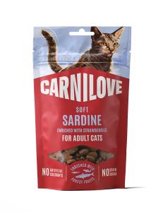 Carnilove Cat Soft Snack Sardine enriched with Strawberry 50 g