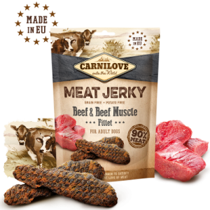 Carnilove Meat Jerky Snack Beef & Beef Muscle Fillet 100g