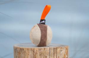 Joy of dog sport chewie ball leather orange *Förköp - få 10% rabatt