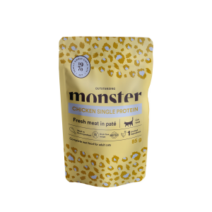Monster Cat Pouches Adult Chicken 85g