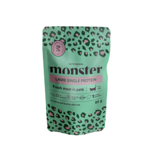 Monster Cat Pouches Adult Lamb 85g