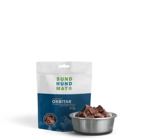 Sundhundmat Frystorkad Oxbitar 60g