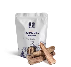 Sundhundmat Frystorkad Tjurmuskel 220g