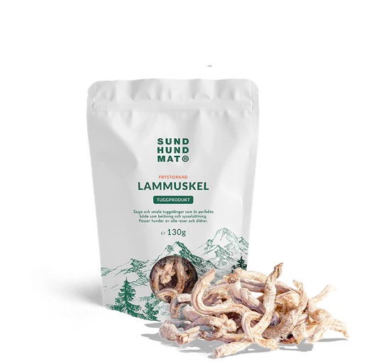 Sundhundmat Frystorkade Lammmuskel 130g