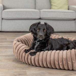 Lonni bädd, manchester plysch, rektangulär, ljusbrun- Flera storlekar