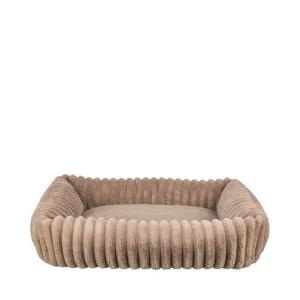 Lonni bädd, manchester plysch, rektangulär, ljusbrun- Flera storlekar