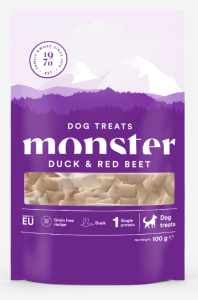 Monster Dog Treats Anka/Rödbeta 100 g