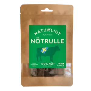 Naturligt Hundtugg Nötrulle 4-p