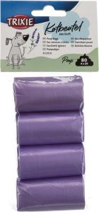 Bajspåsar, lavendel, 4 rullar x 20 st, lila, M