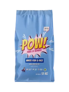 POW! Dog Adult White Fish