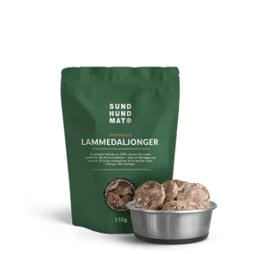Sundhundmat Frystorkade Lammedaljonger 150g
