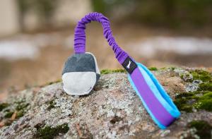 Joy of dog sport teenytiny ball with bungee lilac-turquoise *Förköp - få 10% rabatt