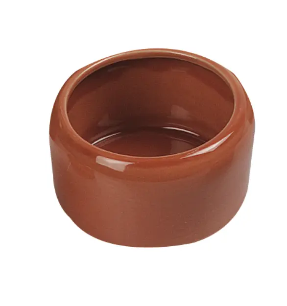 Keramikskål glaserad med kant som håller innehållet kvar, till duvor papegojor och andra fåglar