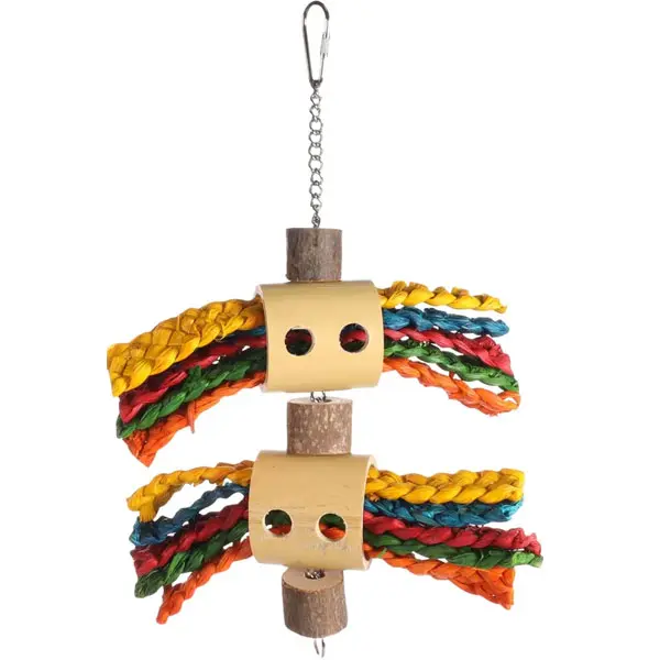 Hängleksak Crocy med sjögräs och bambu 30cm