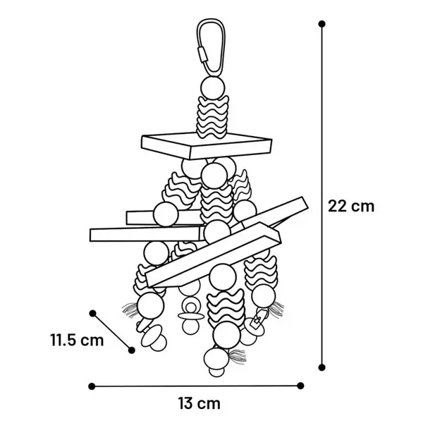 Hängleksak Tweety med Pärlor 22cm
