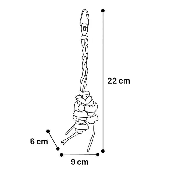 Hängleksak Caly med Snäckskal 22cm