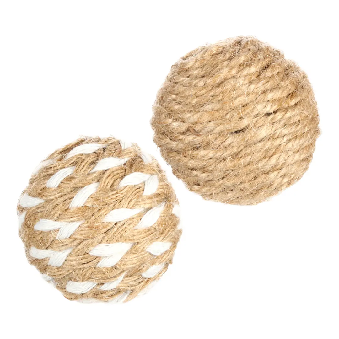 Hampa Boll Vit 4,3 cm 2-pack