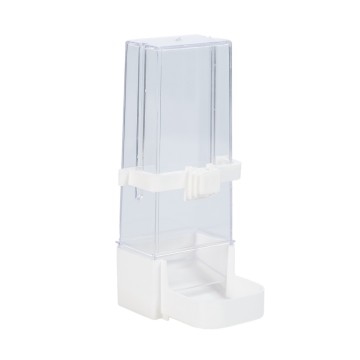 Vatten och foderautomat till parakitgaller.