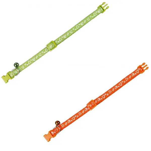 Halsband katt Hjärtan