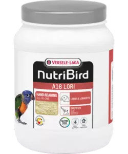 A18 Lori – Handuppmatningsfoder för lorifåglar 800 g